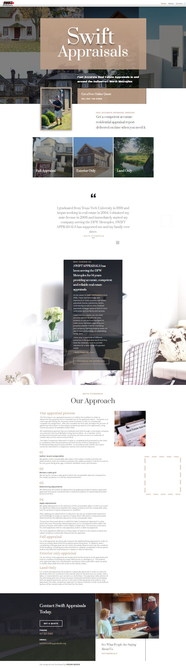 Swift Appraisals Homepage