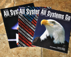 ALL SYSTEMS GO Journal of Boeing Space and Communications print magazine design by Hogan Design - First Three Issues ALL SYSTEMS GO Journal of Boeing Space and Communications print magazine design by Hogan Design - First Three Issues