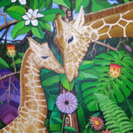 "Giraffes" original painting 62"x48" by Rick Hogan "Giraffes" original painting 62"x48" by Rick Hogan