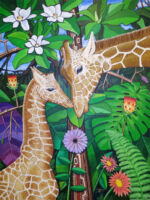 "Giraffes" original painting 62"x48" by Rick Hogan "Giraffes" original painting 62"x48" by Rick Hogan