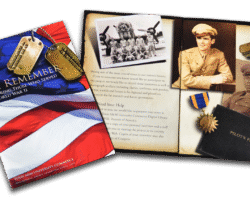 We Remember brochure cover and spread for Texas A&M - Commerce by Hogan Design We Remember brochure cover and spread for Texas A&M - Commerce by Hogan Design