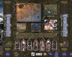 Kingdom Under Fire Computer Game box design by Hogan Design. Partial print layout. Kingdom Under Fire Computer Game box design by Hogan Design. Partial print layout.